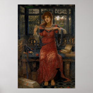 Póster Oh Swallow, Swallow, por John Melhuish Strudwick