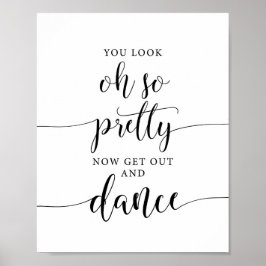 Poster Oh Tão Bonito Sair E Dança Sinal De Casamento
