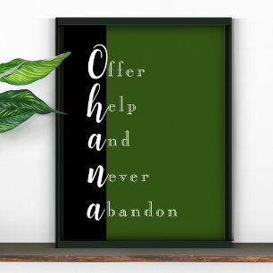 Poster Ohana Family Sweet Say