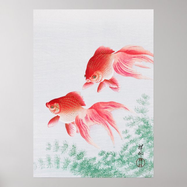 Poster ohara koson's Japanese painting poster,vintage小原古邨 (Frente)