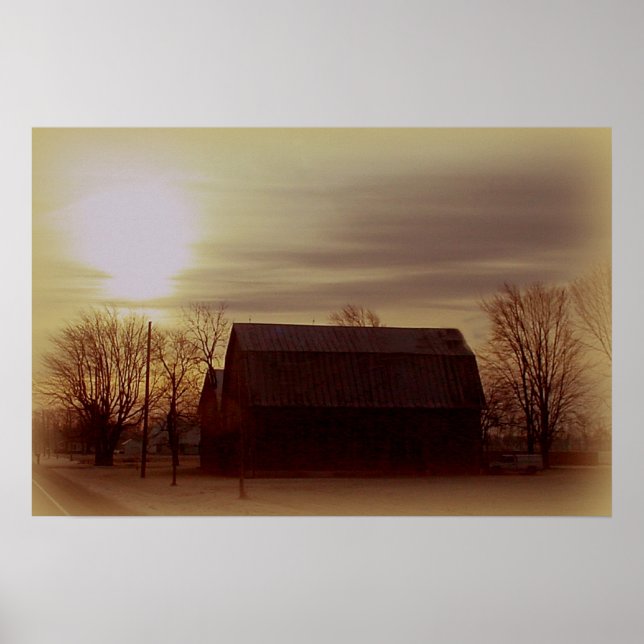 Póster Ohio Barn (Frente)