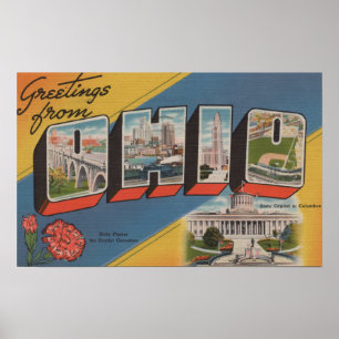Póster Ohio (Capital do Estado/Flor) - Grande Cena de Let