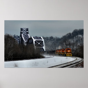 Póster Ohio Crossing no inverno