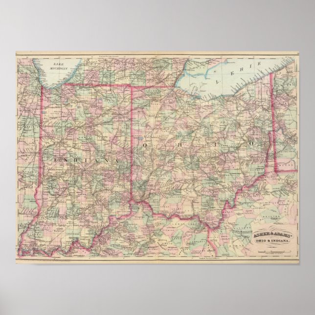 Póster Ohio, Indiana (Frente)