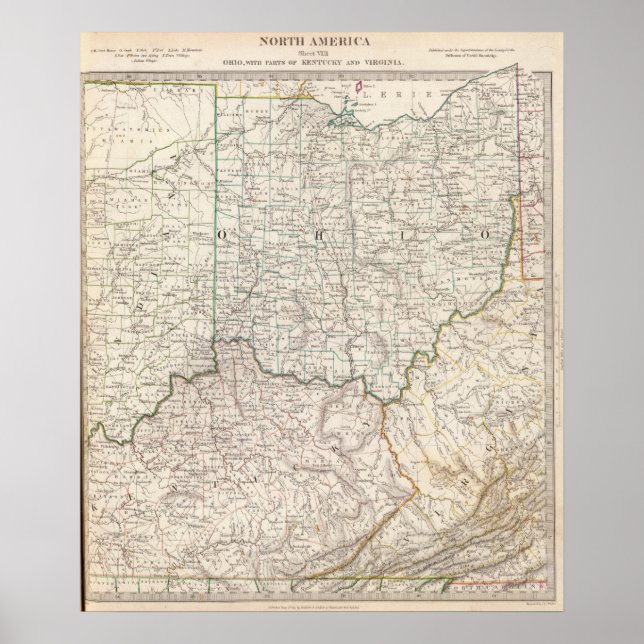 Póster Ohio, Kentucky, Virgínia (Frente)