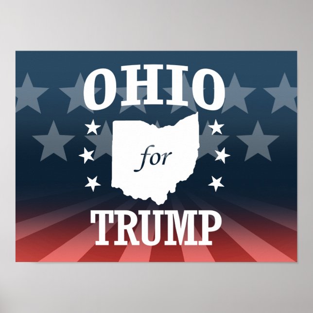 PÓSTER OHIO PARA TRUMP (Frente)