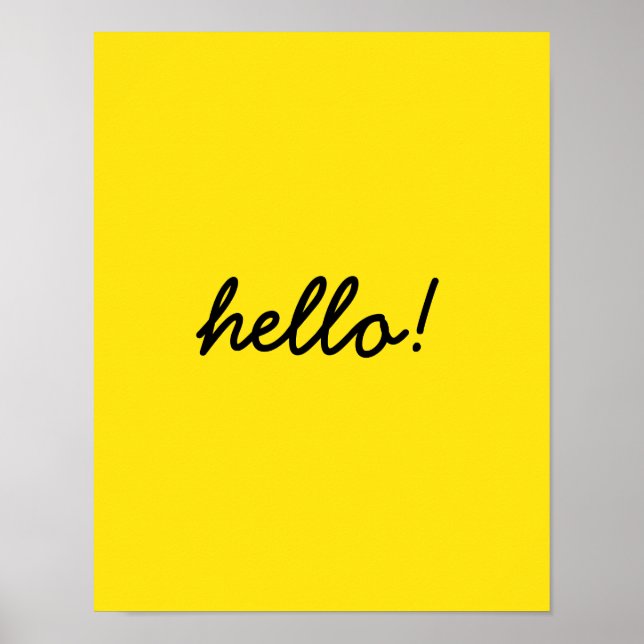 Poster oi, design feliz (Frente)