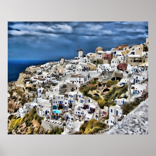 Póster Oia, Santorini (Frente)