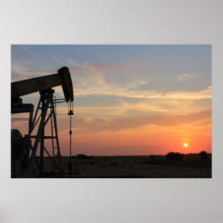 Póster Oil Sunrise
