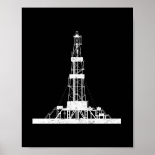 Poster Oilfield Driller Rig