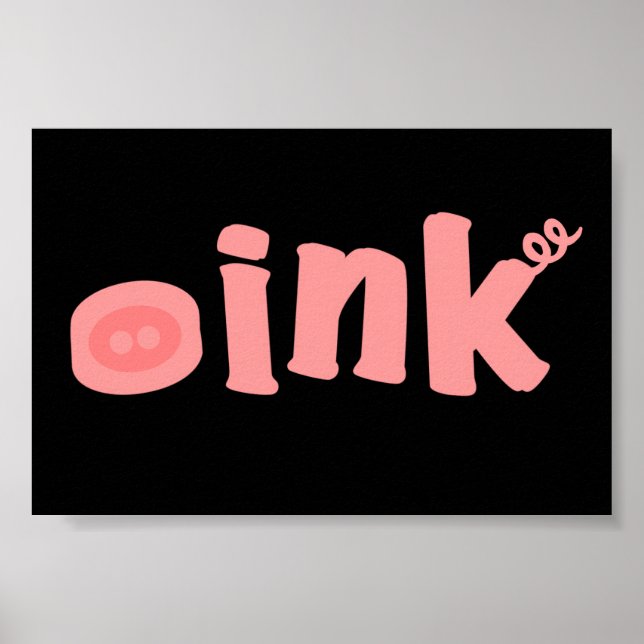 Póster Oink! (Frente)