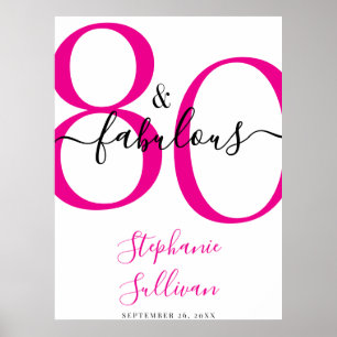 Poster Oitenta e Fabuloso Festa de Aniversário de 80 anos