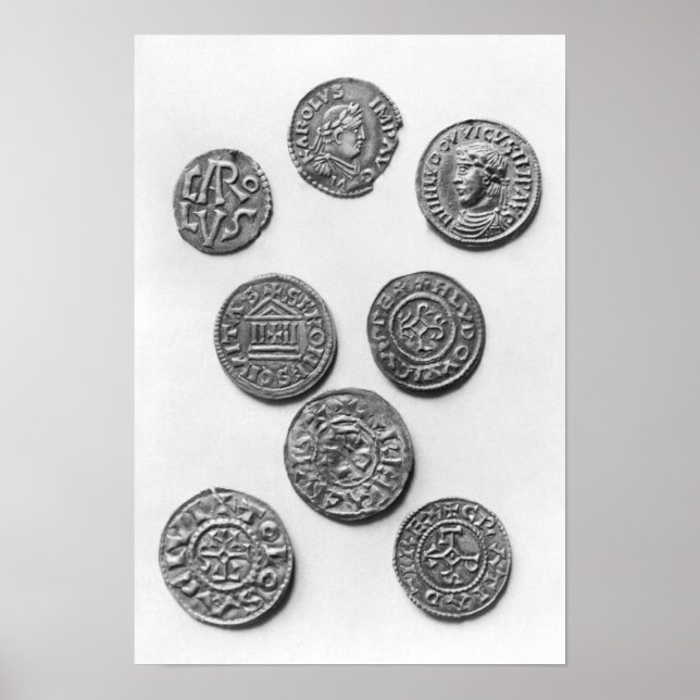 Poster Oito moedas de euro (Frente)