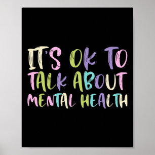 Poster Ok Para Falar Sobre Saúde Mental Sensibilização Ri
