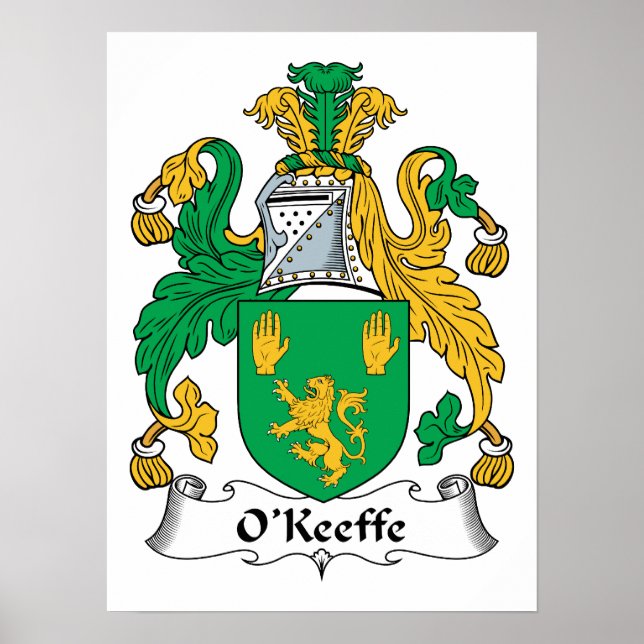 Póster O'Keefe Family Crest (Frente)