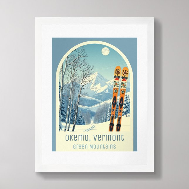 Poster Okemo Vermont - estância de esqui (Criador carregado)