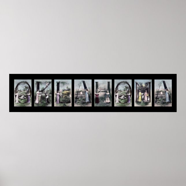 Poster OKLAHOMA - Alphabet - Letra Art (Frente)