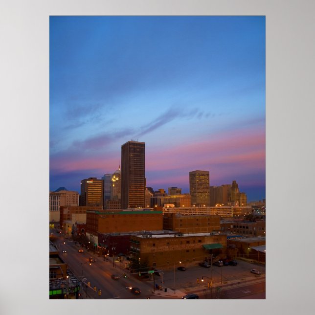 Poster Oklahoma City Morning (Frente)