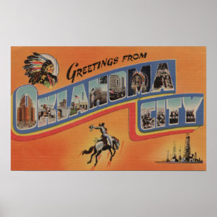 Póster Oklahoma City, Oklahoma - grandes cenas da letra