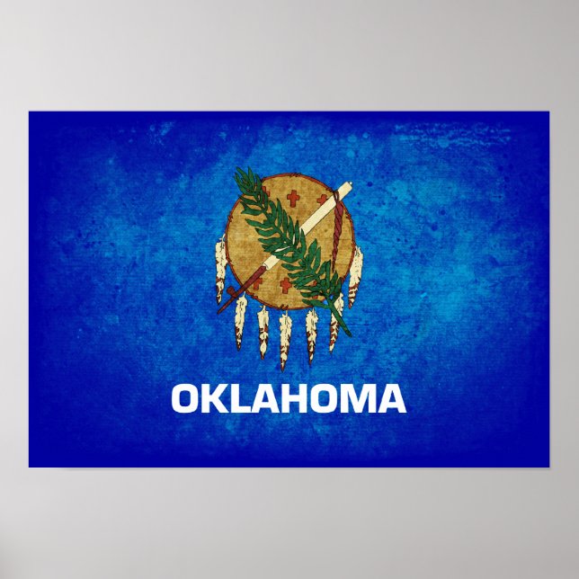 Póster Oklahoman Flag; (Frente)