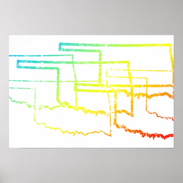 Póster okOklahoma chill blur (Frente)