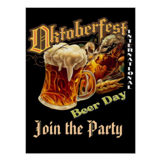 Póster Oktoberfest Festival Folclórico Alemanha 2026