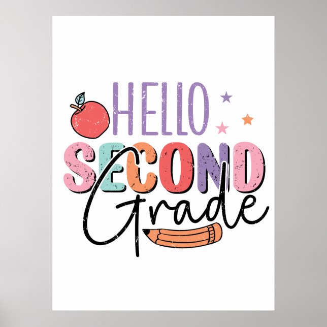 Poster Olá, 2º ano de volta à escola (Frente)