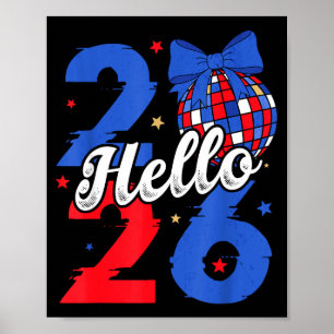 Poster Olá 2026 Feliz Ano Novo 2026 Réveillon do Ano Novo