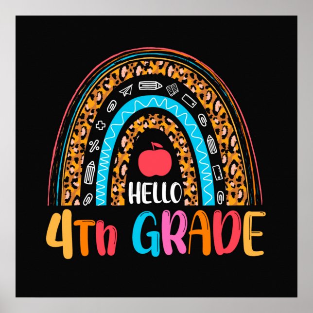 Poster Olá, 4º ano de volta à escola (Frente)