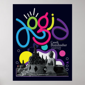 Poster Olá Cidade de Yogyakarta na Indonésia
