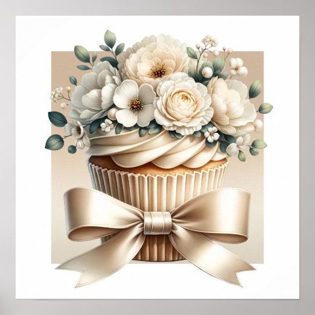 Poster Olá Cupcake (Frente)