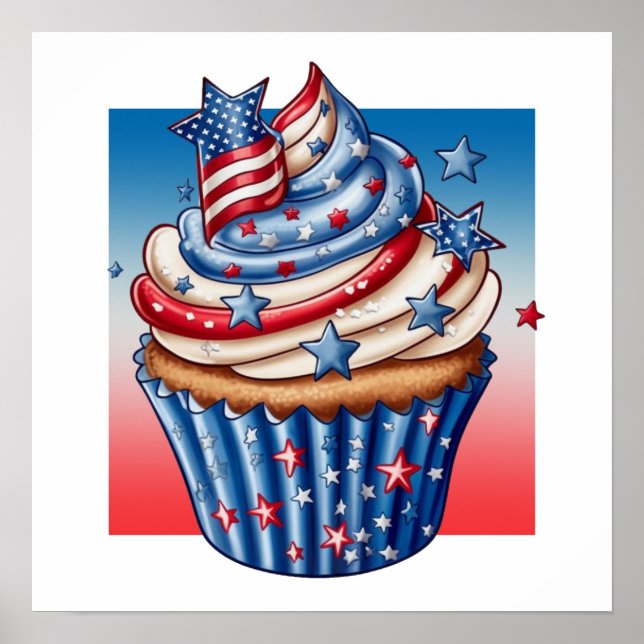 Poster Olá Cupcake (Frente)