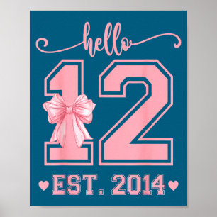 Poster Olá Doze Est 2014 12º Aniversário Coquette 12 Anos