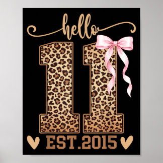 Poster Olá Eleven Est 2015 11º Aniversário Coquette 11