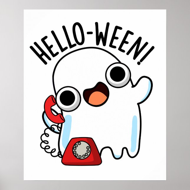 Poster Olá, Funny Ghost Pun (Frente)