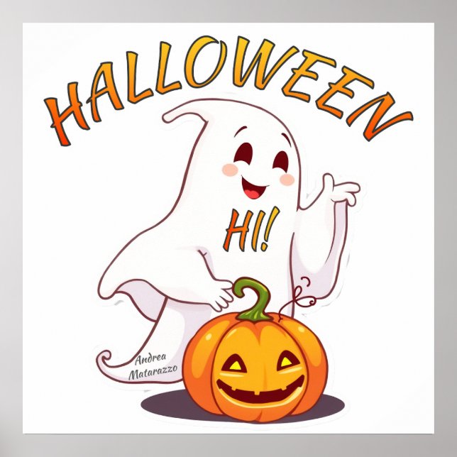 Poster Olá ! Halloween (Frente)