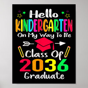 Poster Olá, Jardim De Infância De Volta À Classe De 2036