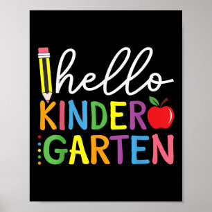 Poster Olá Jardim De Infância De Volta Ao Jardim De Infân