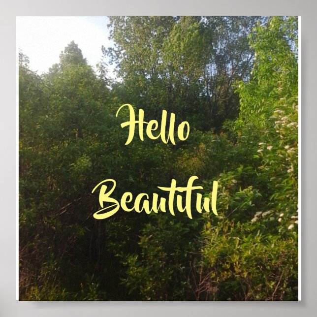 Póster Olá linda (Frente)