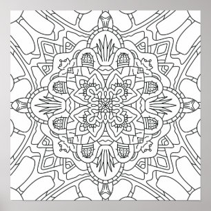 Poster Olá Primavera: Página para Colorir Plantas