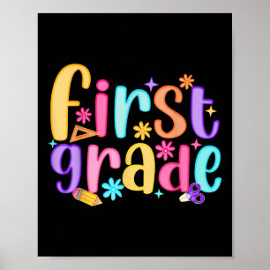Poster Olá, Professora Do Grau 1rua, Meninas Crianças, Pr