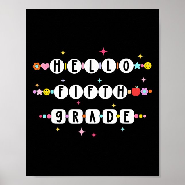 Poster Olá Pulseiras de Amizade da Quinta Série De Volta  (Frente)