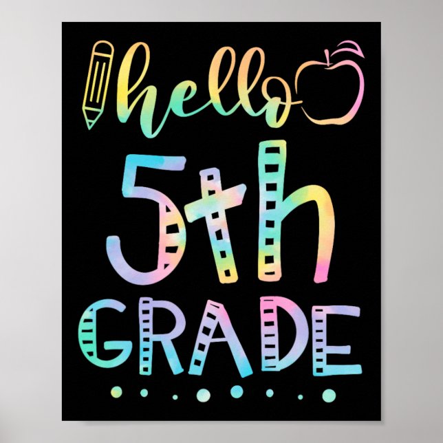 Poster Olá Quinta Série 5ª Série De Volta à Escola Profes (Frente)