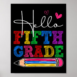 Poster Olá Retro 5ª Série Primeiro Dia De Aula Meninos