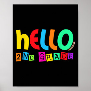 Poster Olá Segunda 2ª Série De Volta à Escola Para Aluno