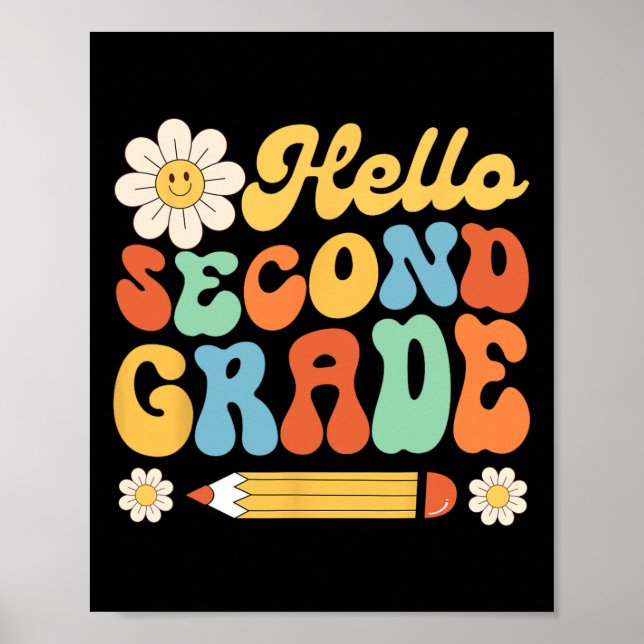 Poster Olá Segundo 2º Ano De Volta À Escola Professores C (Frente)