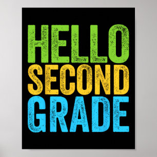 Poster Olá Segundo Grau Diversão 2º Grau De Volta à Escol