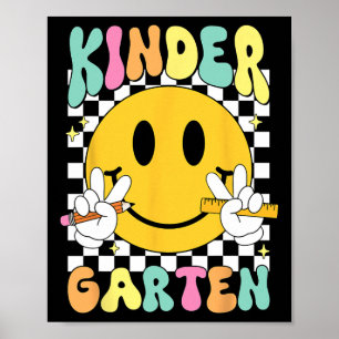 Poster Olá Sorriso De Jardim De Infância De Volta à Escol