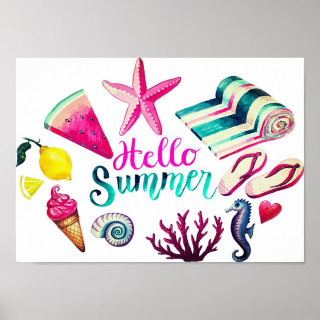 Poster Olá Summer (Frente)