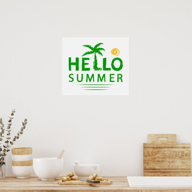 Poster Olá Summer (Cozinha)